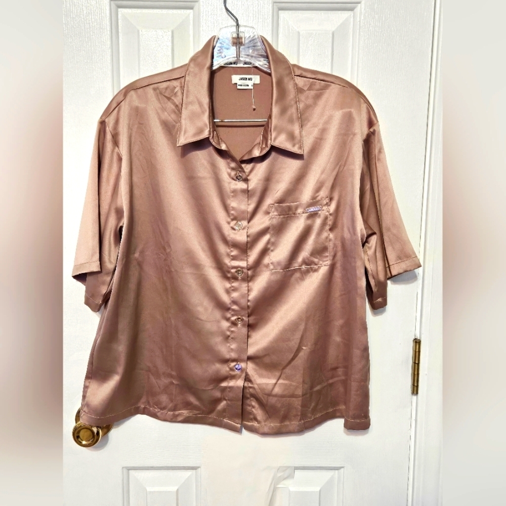 Jason Wu Beige Silk Intimate Sleep Top Small